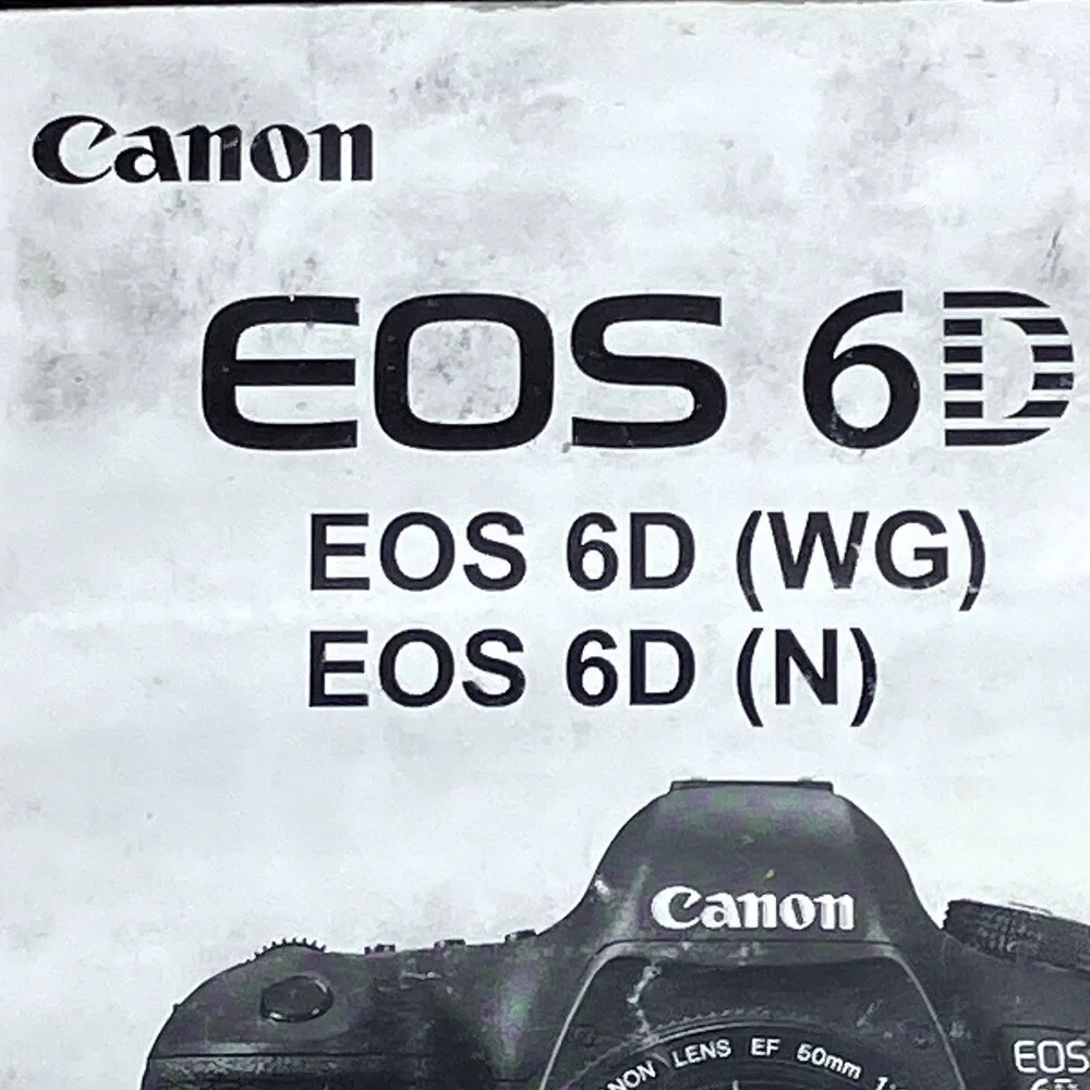 Canon EOS 6D Camera Basic Instruction Manual Booklet Genuine Pocket 6 inch